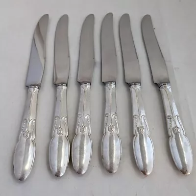 Vintage Alvin New French Hollow Knife Knives Cameo 8 7/8" Silverplate 1935 - Image 1 of 4