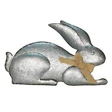 Metal Easter Rabbit Decor, Indoor Outdoor Standing Easter Bunny Decor Galvani...