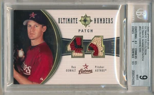 2006 Ultimate Numbers ROY OSWALT Dual Patch Rare Houston Astros SP #/35 BGS 9 - Picture 1 of 1