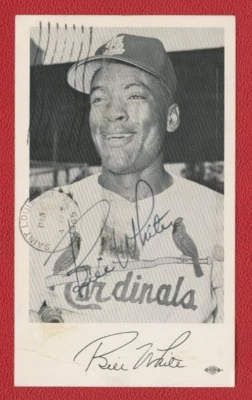 Early 1960's JSA Authentic Autographed Bill White Cardinals Team Issued Photo !! - Image 1 of 4
