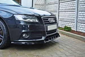 Cup Spoilerlippe Front Ansatz V.1 passend für Audi A4 B8 schwarz Hochglanz - Bild 1 von 6