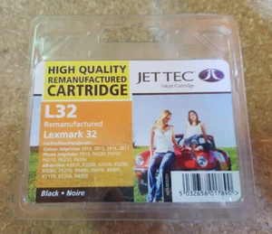 Jet Tec L32 Quality Replacement Lexmark No32 018CX032E Black Inkjet Cartridge - Picture 1 of 5