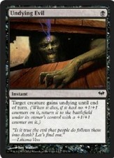 1x UNDYING EVIL - Rare - Dark Ascension - MTG - NM - Magic the Gathering