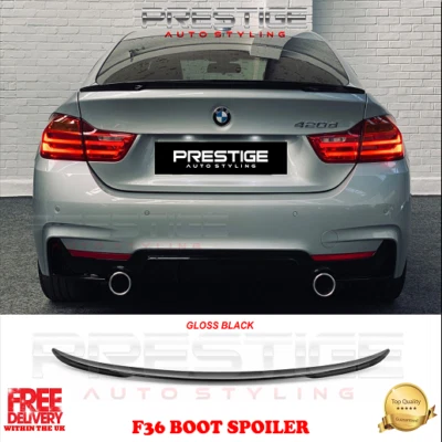 GLOSS BALCK REAR BOOT TRUNK REAR SPOILER FOR BMW 4 SERIES F36 GRAND COUPE 14+