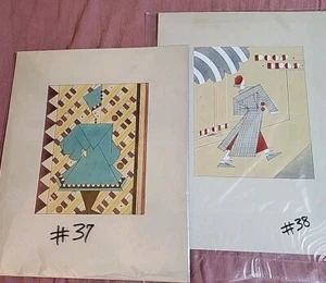 Abstrakte Zeichnungen. Art Deco. 18×14 - Bild 1 von 8