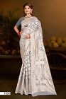 Women Soft Cotton Indian Sari Wedding Wear Saree Blouse With Rich Pallu Weaving
