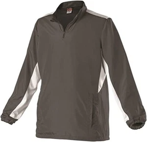 Alleson Women's Fastpitch Batters Jacket - Charcoal/White - Small - Picture 1 of 4