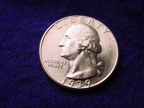 1939 WASHINGTON QUARTER SUPERIOR BU COIN!!    #2 Cover