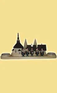 Teelichthalter Kurrende mit Kirche Höhe= 14cm NEU Teelicht Weihnachten Tischdeko - Picture 1 of 1