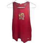 Under Armour Maryland Terrapins Lacrosse Racer Jersey Women's S Red