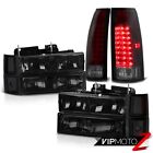 94-98 Chevy C10 C/K Suburban 1500 2500 {CHERRY RED} LED Tail Lamps Head Lights