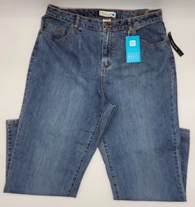 NWT L.A. Blues Wilshire Straight Jeans Women's Size 2 Short - Blue Cotton #C109 - Picture 1 of 12