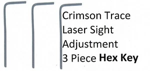 Crimson Trace laser sight adjustment Tool 3pc Specialty Allen Hex Key Small Size - Picture 1 of 1