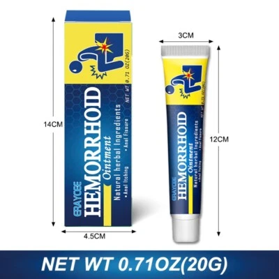 Hemorrhoids Removal Ointment Herbal Cream Relief Stack Pain - Image 1 of 4