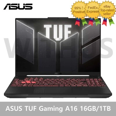 ASUS TUF Gaming A16 16" FA607PV-QT076 RTX4060 16GB/1TB 9 7940HX FreeDOS AI - Image 1 of 4