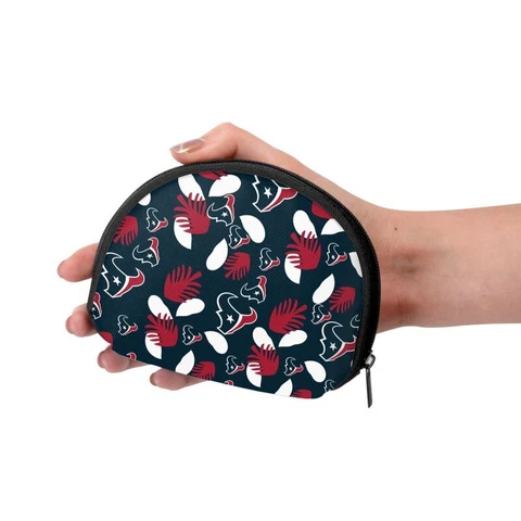 Houston Texans Fans Shell Storage Bag Mini Storage Bag Print Lady Wallet Cover