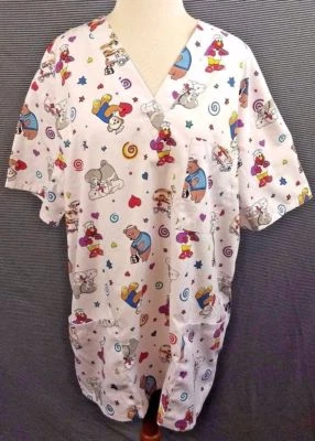 Scrubs Adar Scrub Brand Medical Nurse Dental Vet Puppies Teddy Bears Kitten SZ M - Image 1 of 4