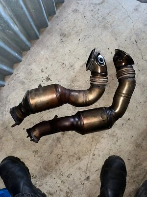 BMW 135I 335I 535I N54 OEM Downpipes Pair Exaust Headers 140K MILES 75536221 - Image 1 of 4