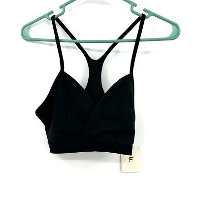 Bralette Fabletics Talla 8 Negro Espalda Corredora Correa Fina Suave Cómodo Atletismo Nuevo con Etiquetas Foto 1 de 4
