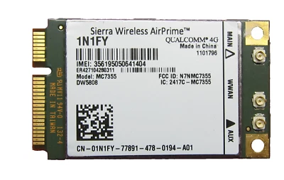 Genuine Dell 01N1FY Cellular Card WWAN 4G for Latitude ATG E7240 E7440 Precision - Image 1 of 2