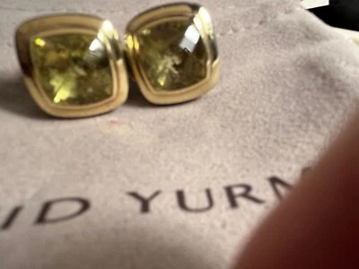 Pendientes David Yurman Albion Limón Citrino Oro Amarillo 18K Plata de Ley Foto 1 de 4
