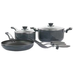 Oster Legacy 8 Piece Aluminum Nonstick Cookware Set in Gray - Picture 1 of 1