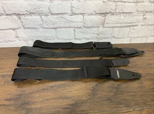 Lot Of Four Black Guitar Straps 3 Unbranded 1 First Act - Picture 1 of 4