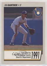 1991 Delicious Brand Milwaukee Brewers Police County Sheriff Jim Gantner