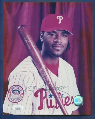 Jimmy Rollins JSA Authenticated Autographed 8x10" Photo  !!!! - Image 1 of 2