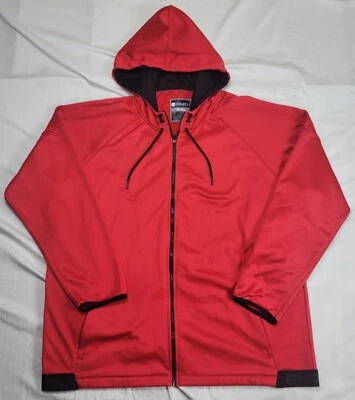 And1 Athletic Hoodie Men's Size 3XL Full Zip Y2K Pockets Red - Image 1 of 4