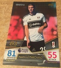 Match attax Ultimate Maxime Le Marchand Red Parallel Card 4/10 ULTRA RARE