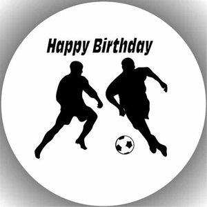 Tortenaufleger Geburtstag Party Tortenbild Fondant Oblate Fussball  P4 - Bild 1 von 1