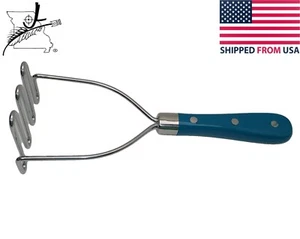 The Pioneer Woman Masher Potato Smasher Stainless Steel Teal Dishwasher Safe 10 - Picture 1 of 7
