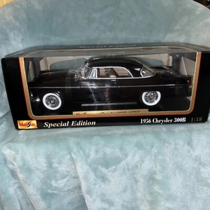 Maisto Special Edition 1956 Chrysler 300B, Black, Scale 1:18 Die Cast - Picture 1 of 10