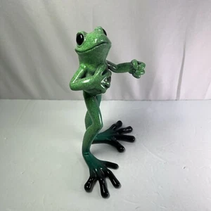 Kitty's Critters Frog Figurine Don Juan K. Cantrell Hand Painted 10" retired - Picture 1 of 18