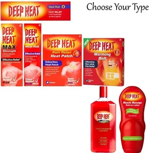 Deep Heat Muscular Aches And Pain Relief (Choose Your Type & Pack ) - Picture 1 of 7