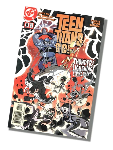 Comic SIGNED by Beast Boy/Greg Cipes! Teen Titans Go - Issue #6 Cover