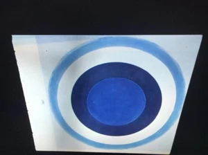 Kenneth Noland  "Blue Extent” 35mm Color Field Hard Edge Modern Art Slide - Picture 1 of 4