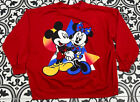 Sweat-shirt vintage Mickey Mouse et Minnie Mouse dessin animé Disney World années 90 3XL
