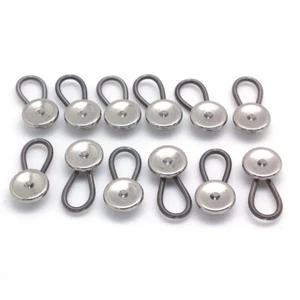 12 Pcs New Shirt Collar Extenders Adjustable Shirt Elasticity & Extension Button - Picture 1 of 6