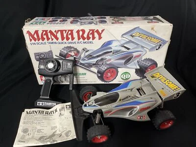 VINTAGE 1991 TAMIYA MANTA RAY 1/14 RC CAR 46013-TESTED - Image 1 of 4