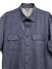 Izod Saltwater Mens Large Tall  Short Sleeve Button  Down Vented Fishing Shirt