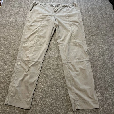 Magellan Womens Pants Roll Up Cuffs Lightweight Fishing Outdoors GRAY - Image 1 of 4