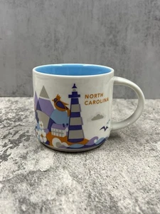2015 Starbucks North Carolina You Are Here Series Collection 14oz Coffee Mug - Picture 1 of 6
