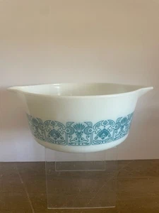Vintage Pyrex Casserole Dish NO Lid Cinderella Horizon Blue 2.5 QT #475 #23 1969 - Picture 1 of 4