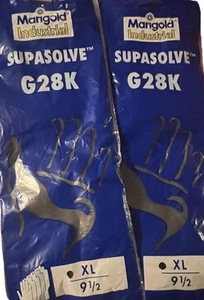 LOTTO 2 guanti industriali calendula Supasolve G28K XL 9 1/2 - Foto 1 di 2