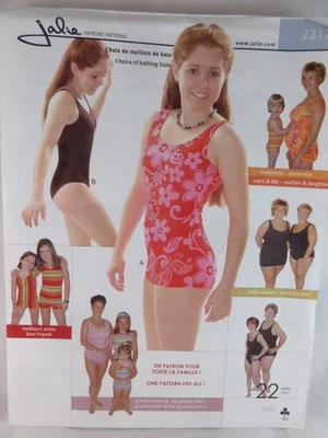 Jalie 1 Pc Swimsuit Sewing Pattern 2317 Women Girls All sizes Uncut - Image 1 of 4