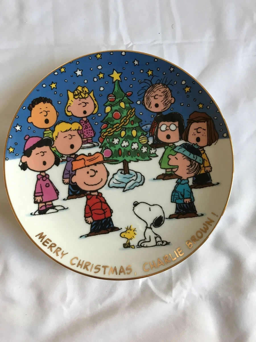 Peanuts Christmas Plate In Schmid Collectibles for sale | eBay