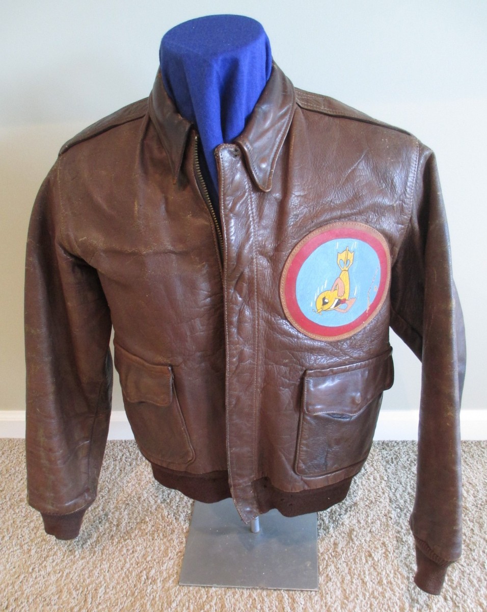 1940's～USAAF A-2 LEATHER FLIGHT JACKET USAAF Star Sporstwear A-2 Flight Jacket by Eastman Leather