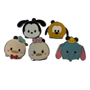 Disney Trading Pins Pluto Daisy Dumbo Donald Tsum Tsum Five Pin Set Lot - Bild 1 von 2